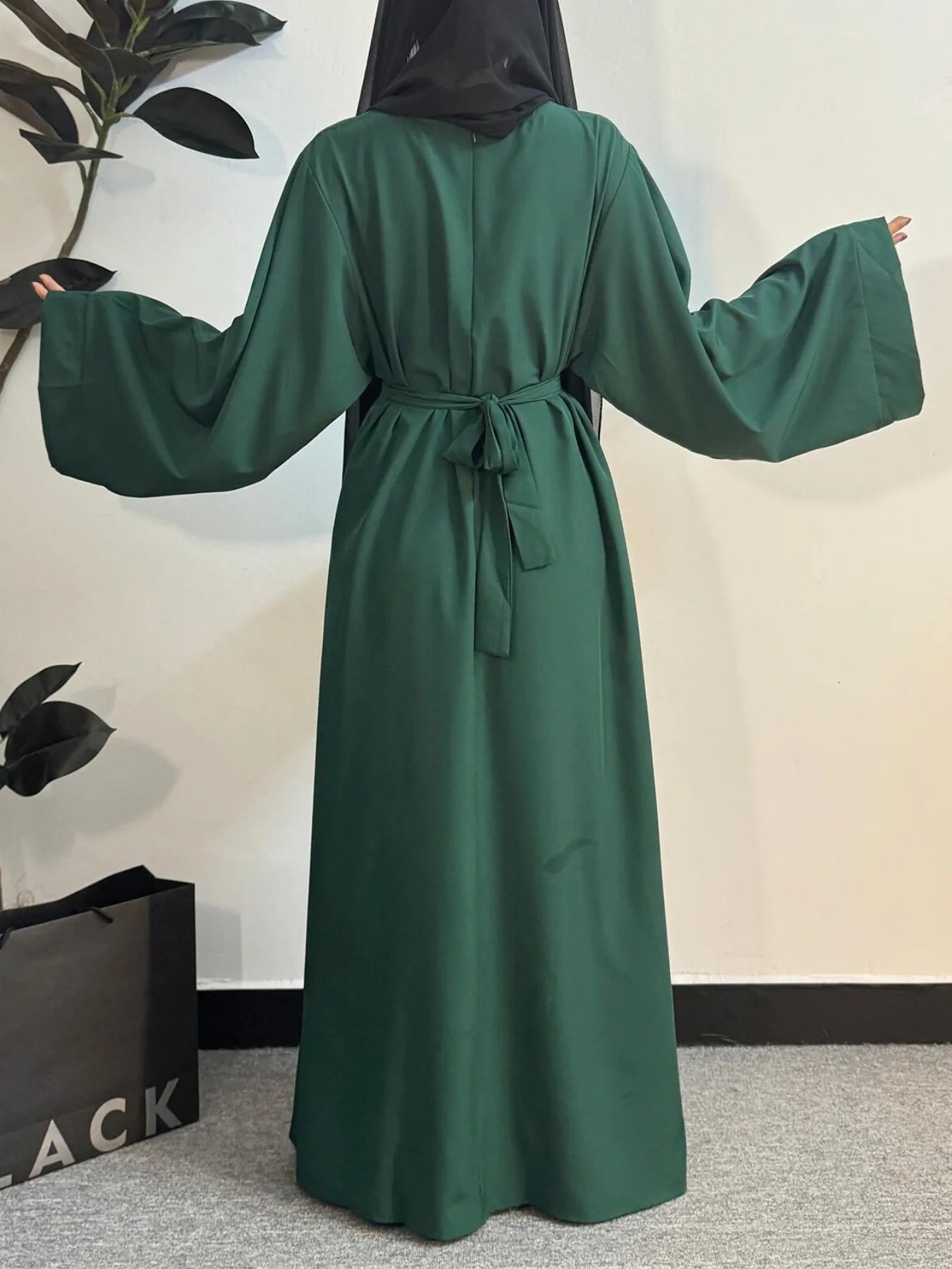Muslim Abayas Women Kaftans Prayer Dress With Belt Full Sleeve Islamic Clothing Dubai Robe Ramadan Dresses Women Jilbabs