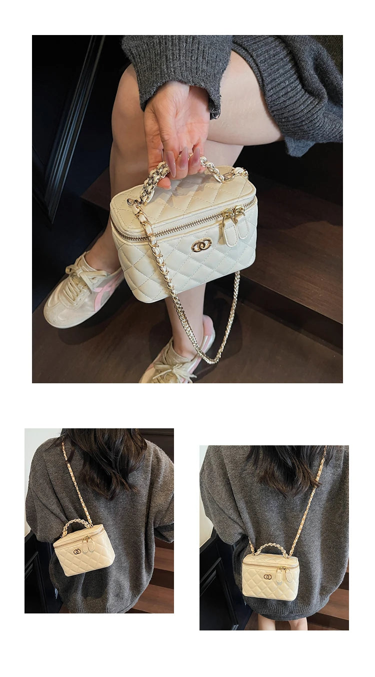 Luxury Brand Ladies Genuine Leather Messenger Bag, Elegant Shoulder Handbag By Famous Designer, Popular Crossbody Tote Bags