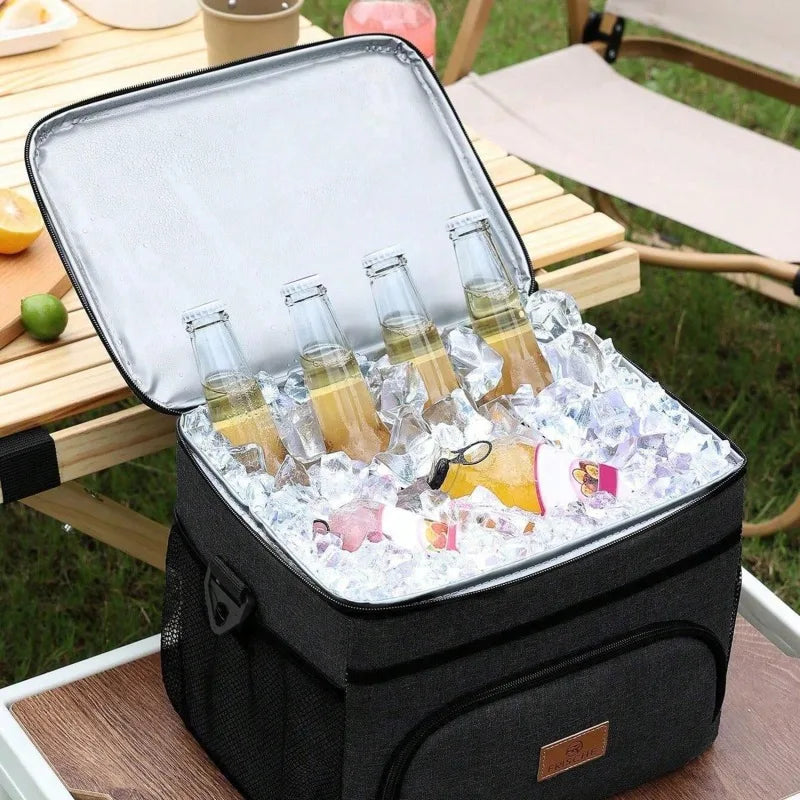 New Tote Cooler Lunch Bags Portable Outdoor Picnic Office School Insulation Bag with Shoulder Strap