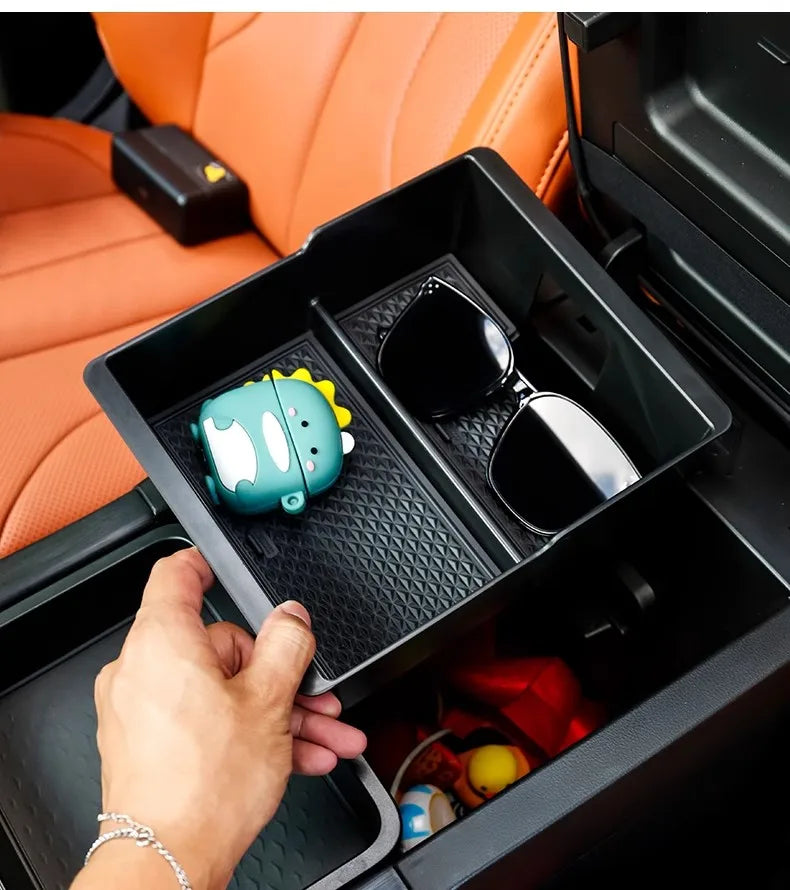 Hidden Storage Box For Great Wall GWM Haval H9 II 2024 2025 2nd Gen Car Center Console Armrest Box Layered Organized Container
