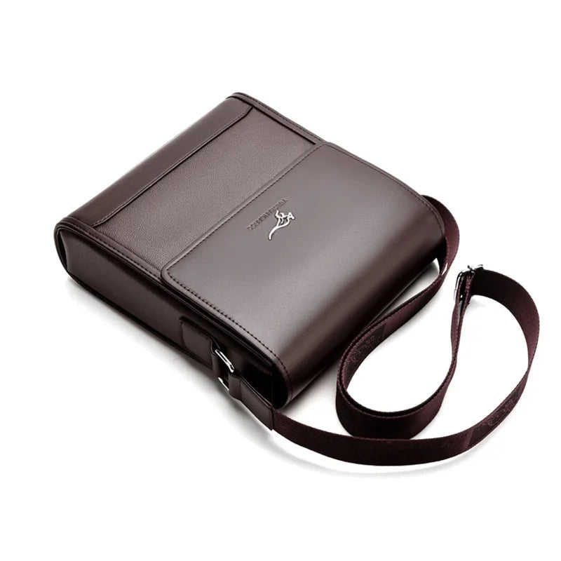 Luxury Brand Men Shoulder Messenger Bags Large Business Crossbody Bag for Male 2025 Vintage Handbags Leather Ipad Bag Husband