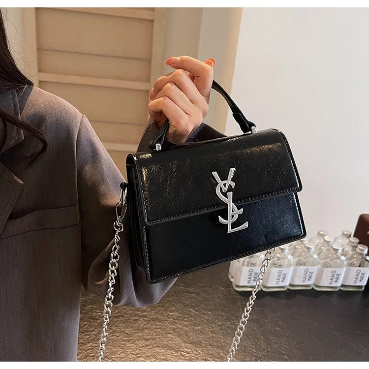 Designer style bag - 2025 hit product - Retro high-end evening bag Classic and versatile chain strap crossbody small square bag