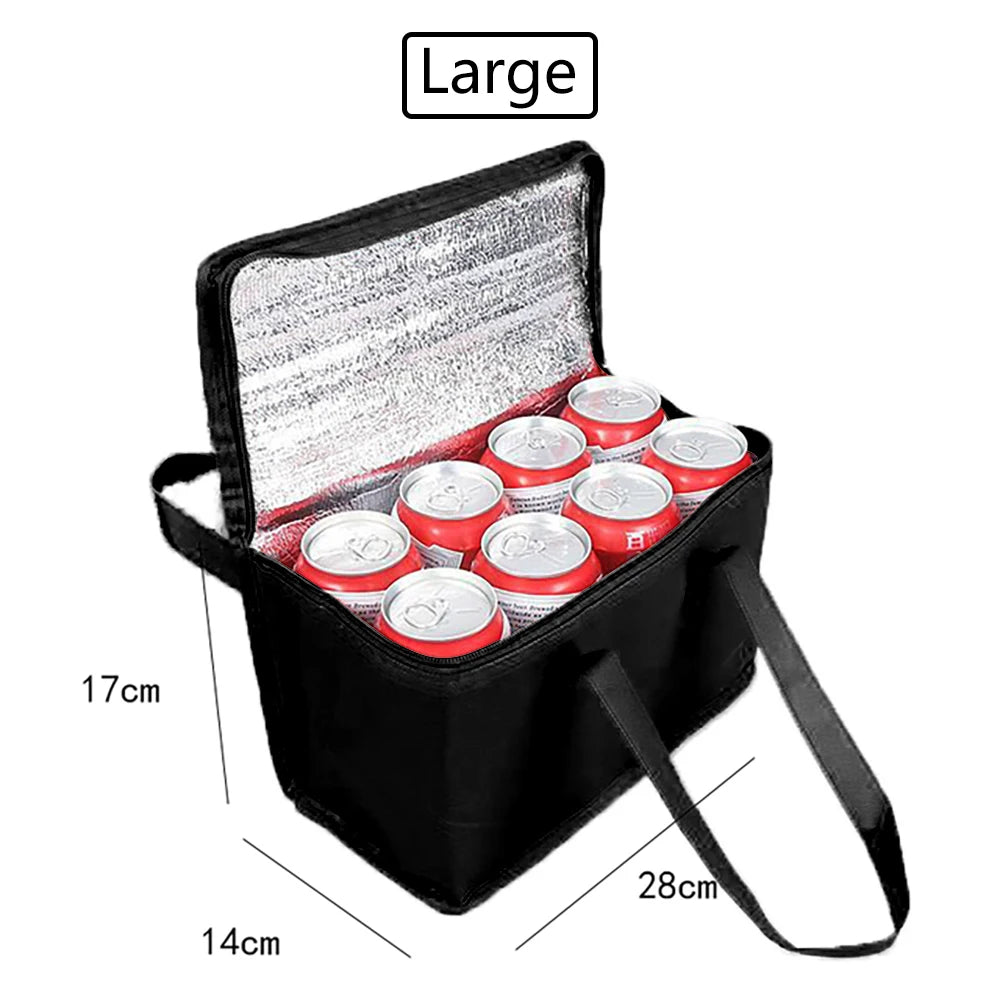 Portable Lunch Cooler Bag Folding Insulation Picnic Ice Pack Food Thermal Bag Drink Carrier Insulated Bags Food Delivery Bag