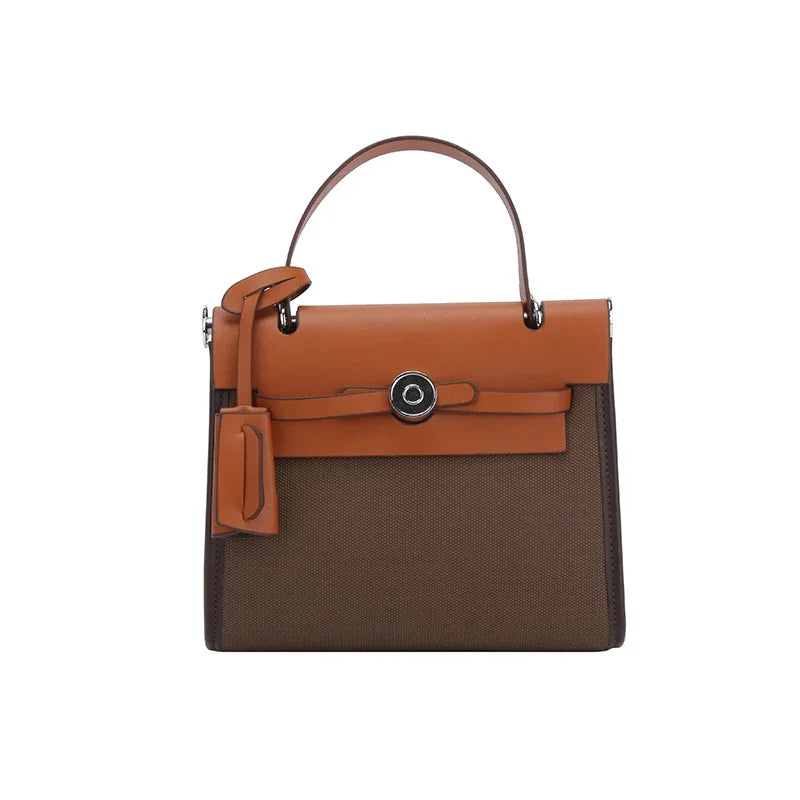 Luxury Women's Shoulder Bag Premium Leather Handbag Vintage Designer Crossbody Purse for Daily Use