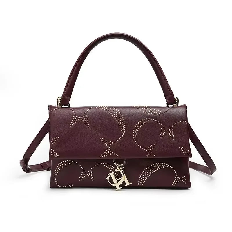 Luxury Women's Crossbody Bag Classic Gold Chain Hardware Accessories Women's Leather  Fashion Designer Women's Shoulder Bag