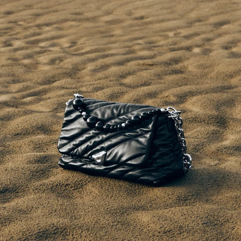 Postman's Bag Single-Shoulder Crossbody Commuter Leather Women's Chain Soft Square Bag Large Capacity Versatile Everyday