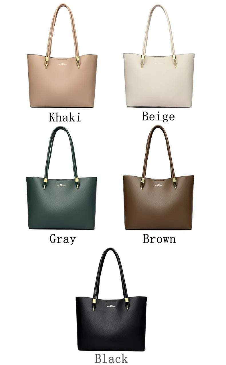 Women Hobo Bag Superior quality PU Leather Solid Shoulder Bag Bucket bag Fashion Large Capacity Handbag For School Work wallet