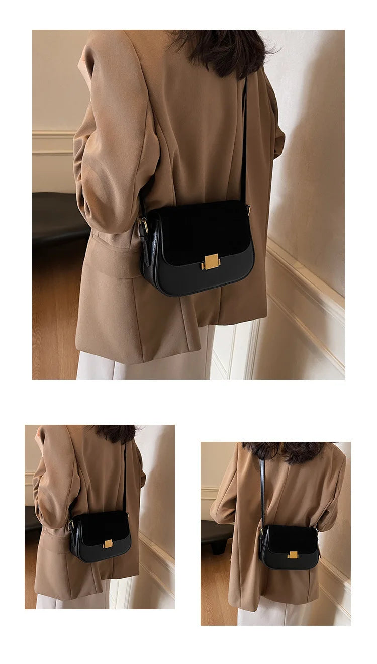 Fashionable Matte Ladies' Bag Versatile Crossbody Underarm Single Shoulder Bag Stylish Accessory for Casual Travel