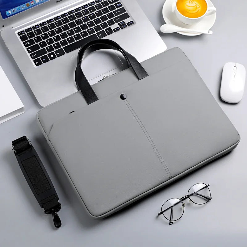 Commuting Laptop Bag, 14 Inch And 15 Inch Waterproof Crossbody Bag, Hand-held Briefcase, File Bag, Conference Materials Bag