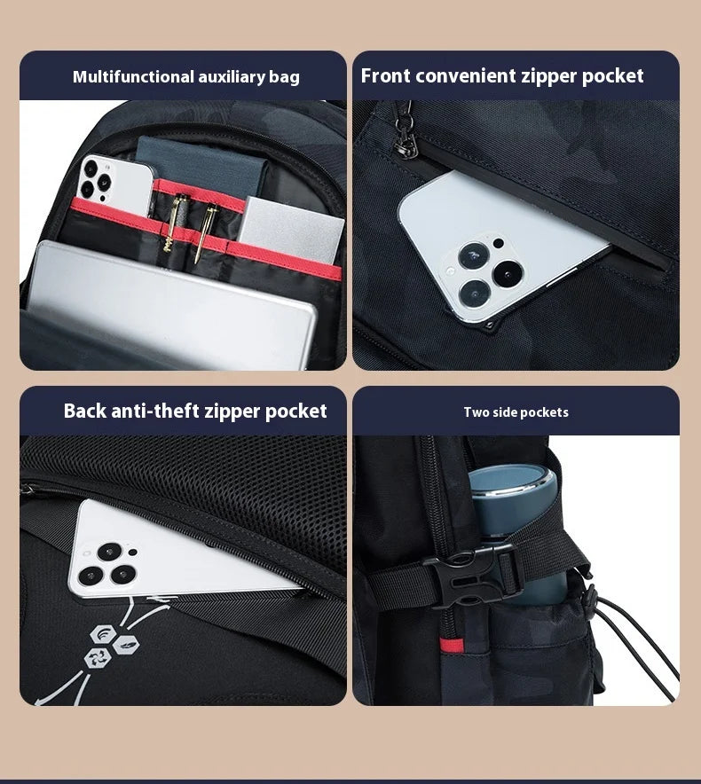 Backpack Primary School Middle School Students High School Bags Large Capacity Ultra-light Load Reduction Outdoor Travel Busines