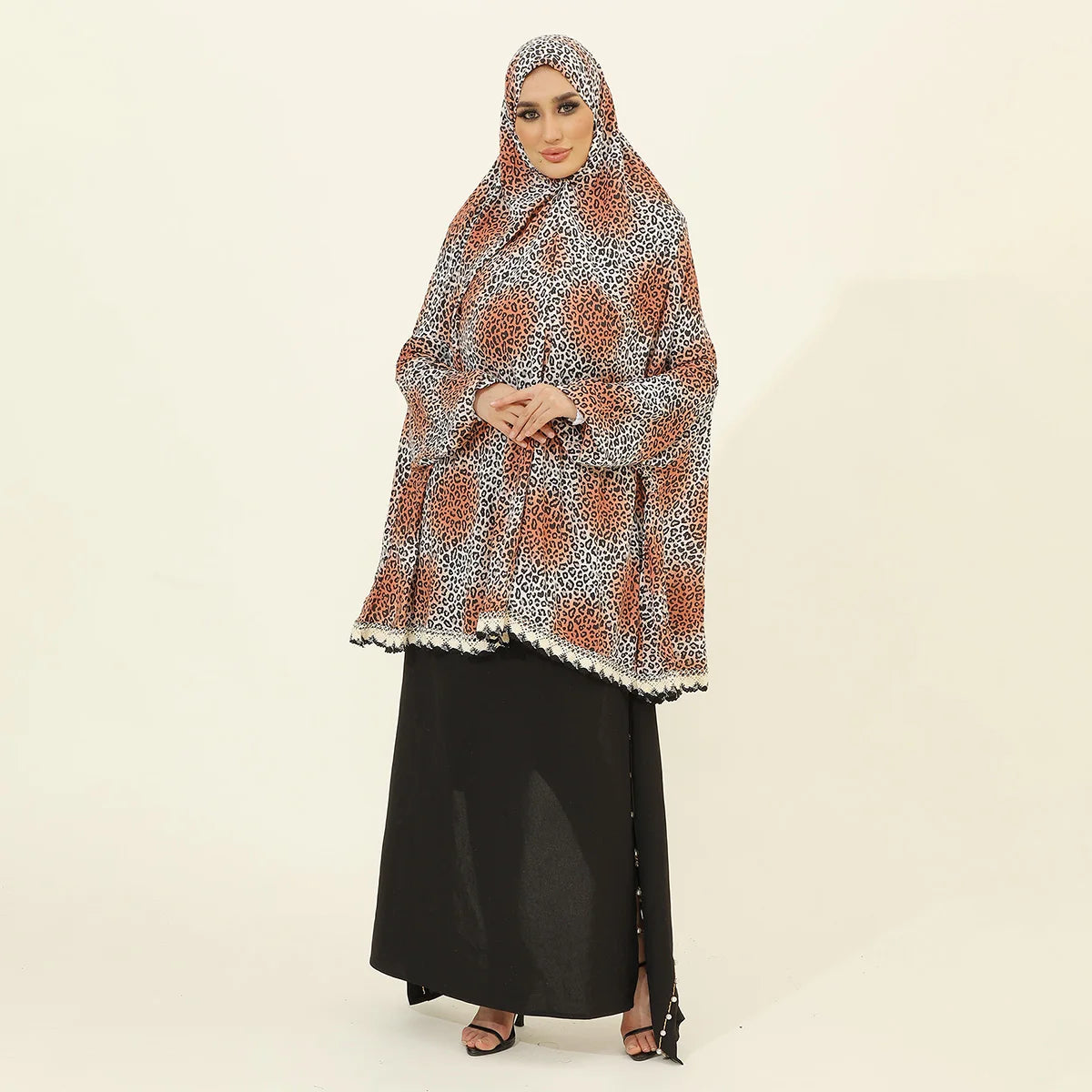 Islamic Clothing for Women | Abaya Dress with Hijab Set | Muslim Prayer Clothes for Hajj and Everyday Wear，Suitable For , Prayer