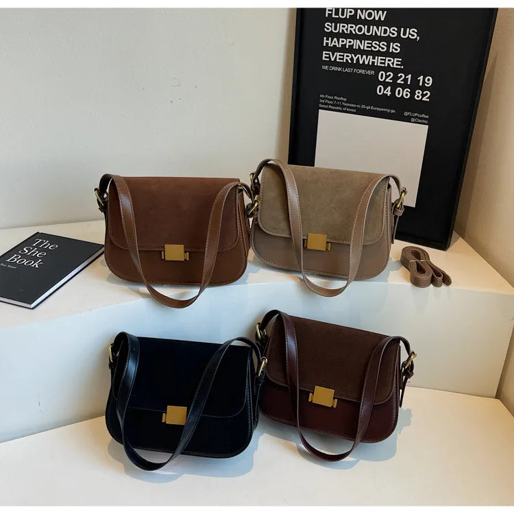 Fashionable Matte Ladies' Bag Versatile Crossbody Underarm Single Shoulder Bag Stylish Accessory for Casual Travel