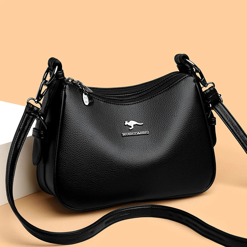 Luxury Designer Ladies Handbags New High Quality Leather Shoulder Bag For Women Female Retro And Minimalist Crossbody Bags Purse