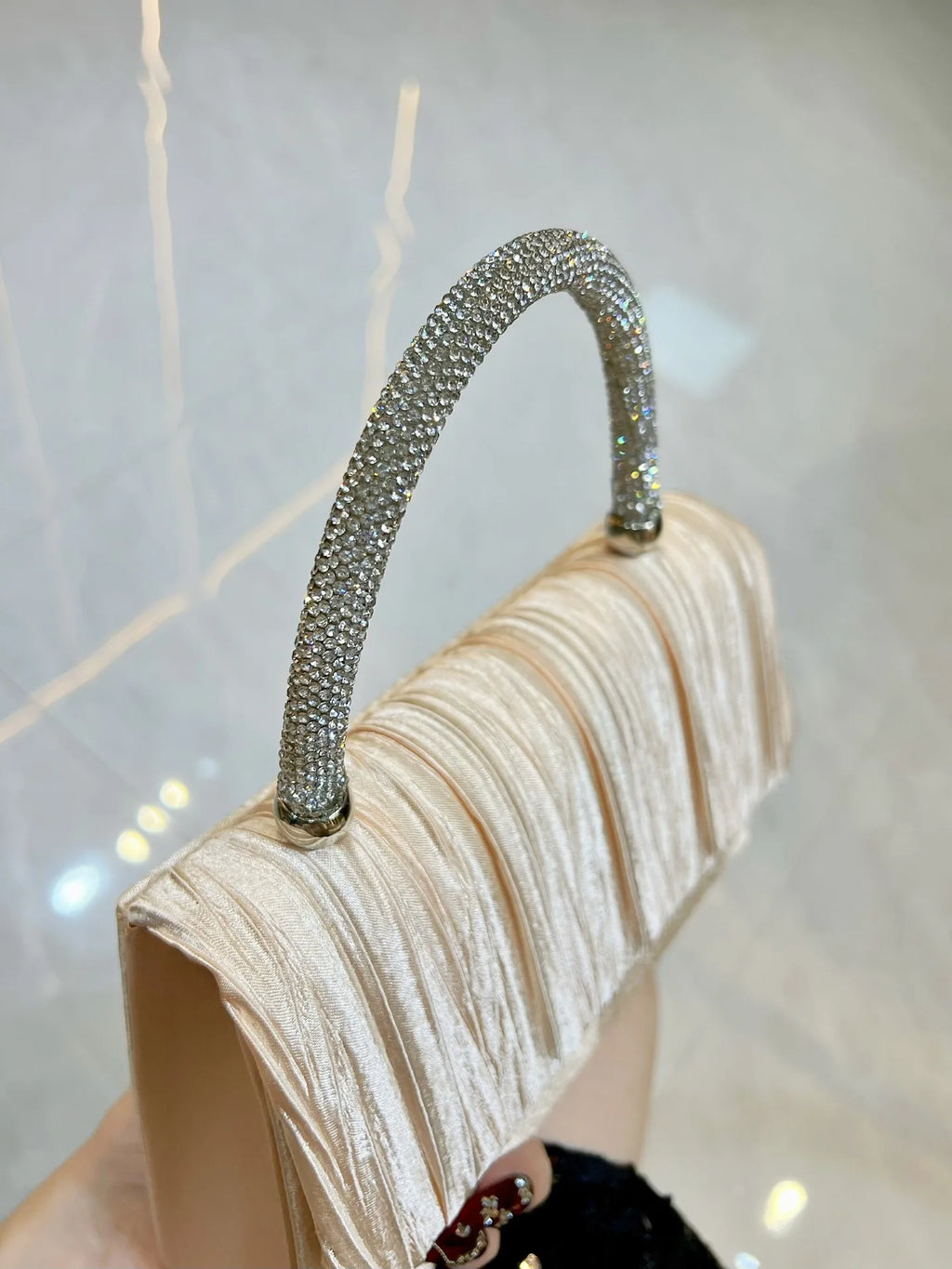 Luxury Handbags Women Bags Designer Evening Bags 2025 Fashion Shoulder Bags Dinner Party Purse Metal Handle Pouch Sac