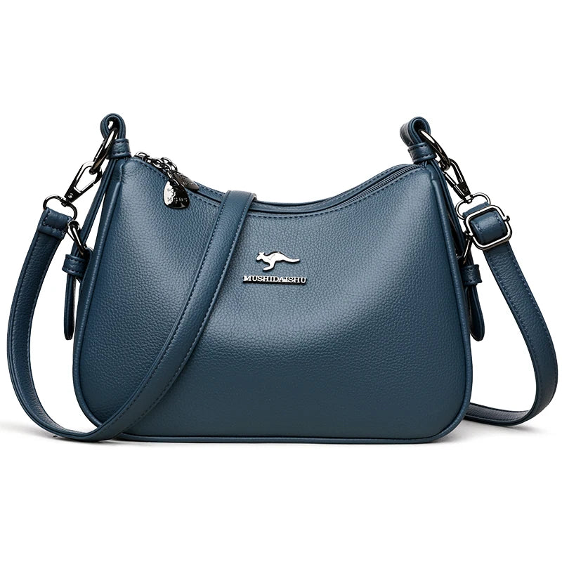 Luxury Designer Ladies Handbags New High Quality Leather Shoulder Bag For Women Female Retro And Minimalist Crossbody Bags Purse