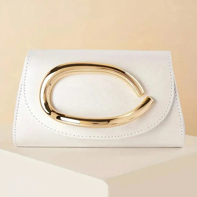 Elegant and luxurious women's evening gown bag, featuring a niche design and exquisite solid color women's handbag.