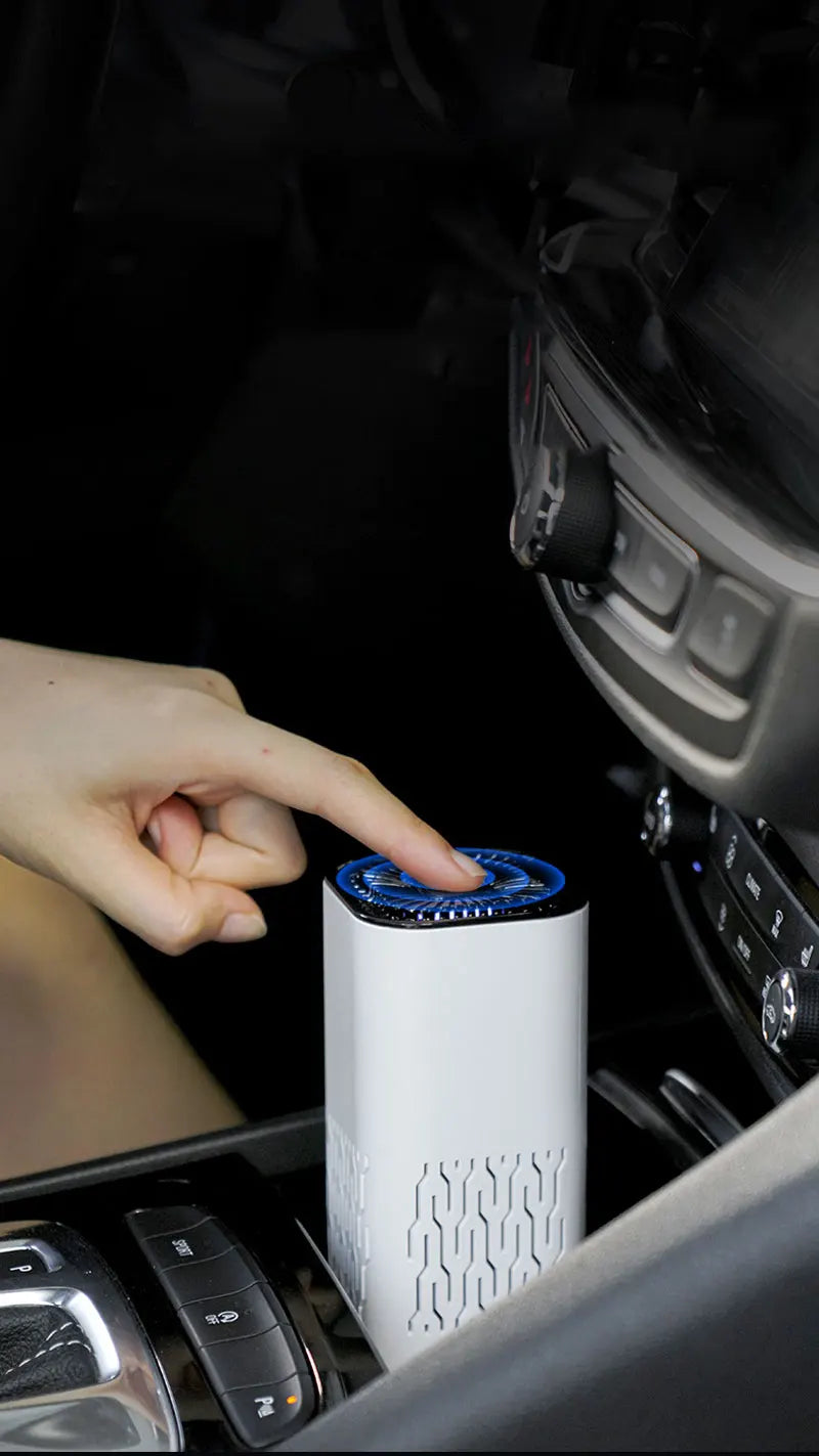 MINI Car HEPA Air Purifier Remove Smoke Odor Formaldehyde Negative Ion Air Cleaner for Car Bedroom Aromatherapy Purification New