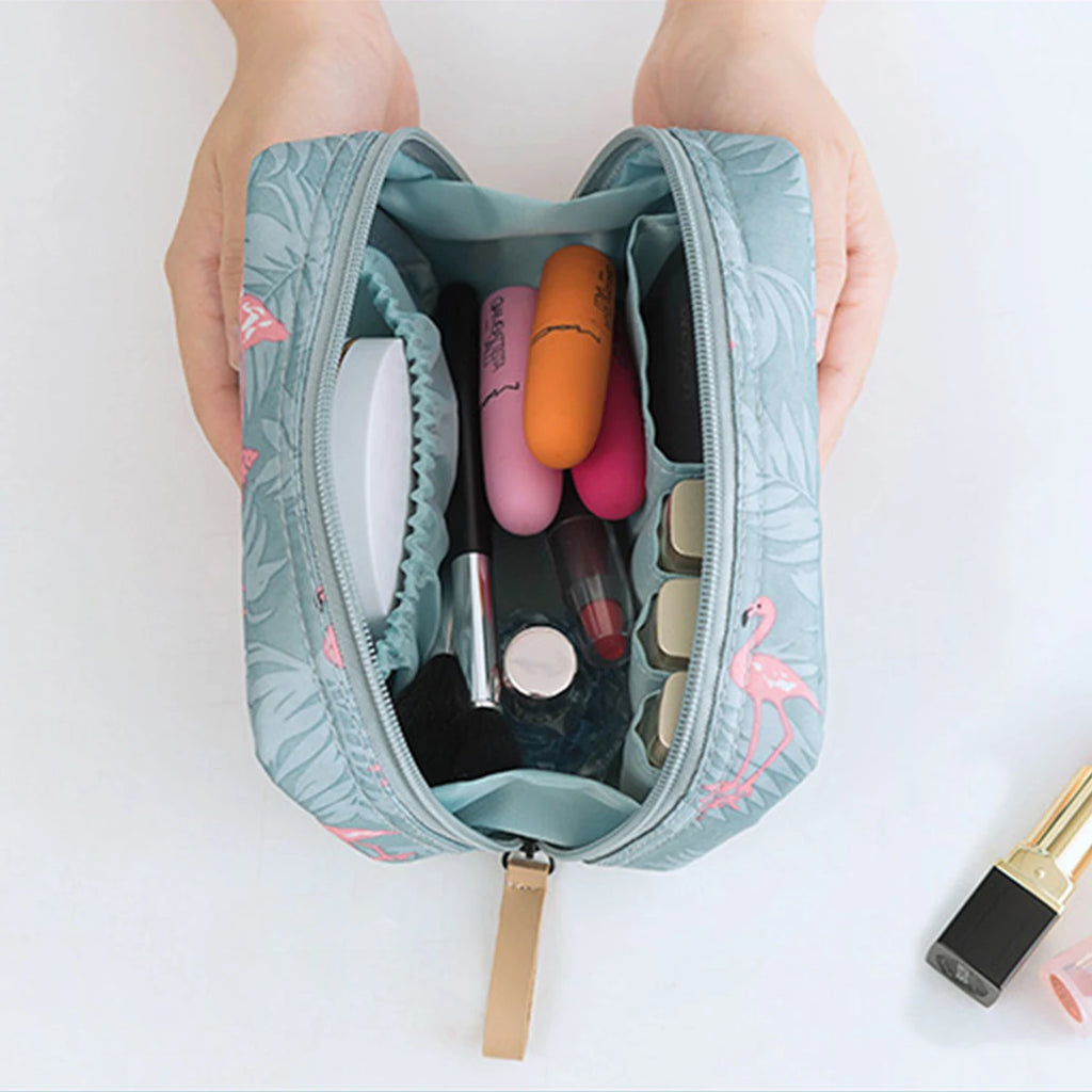 Fashion Mini Cosmetic Bag Women Flamingo Makeup Bags Travel Organizer Toiletry Kits Portable Makeup Bags Beautician