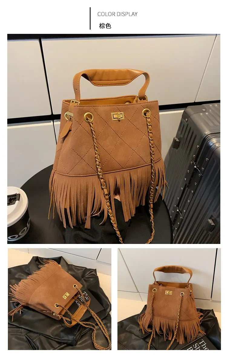 High-End Women's Shoulder Bag Made Of Premium Leather With Trendy Design And Paris Vintage Style