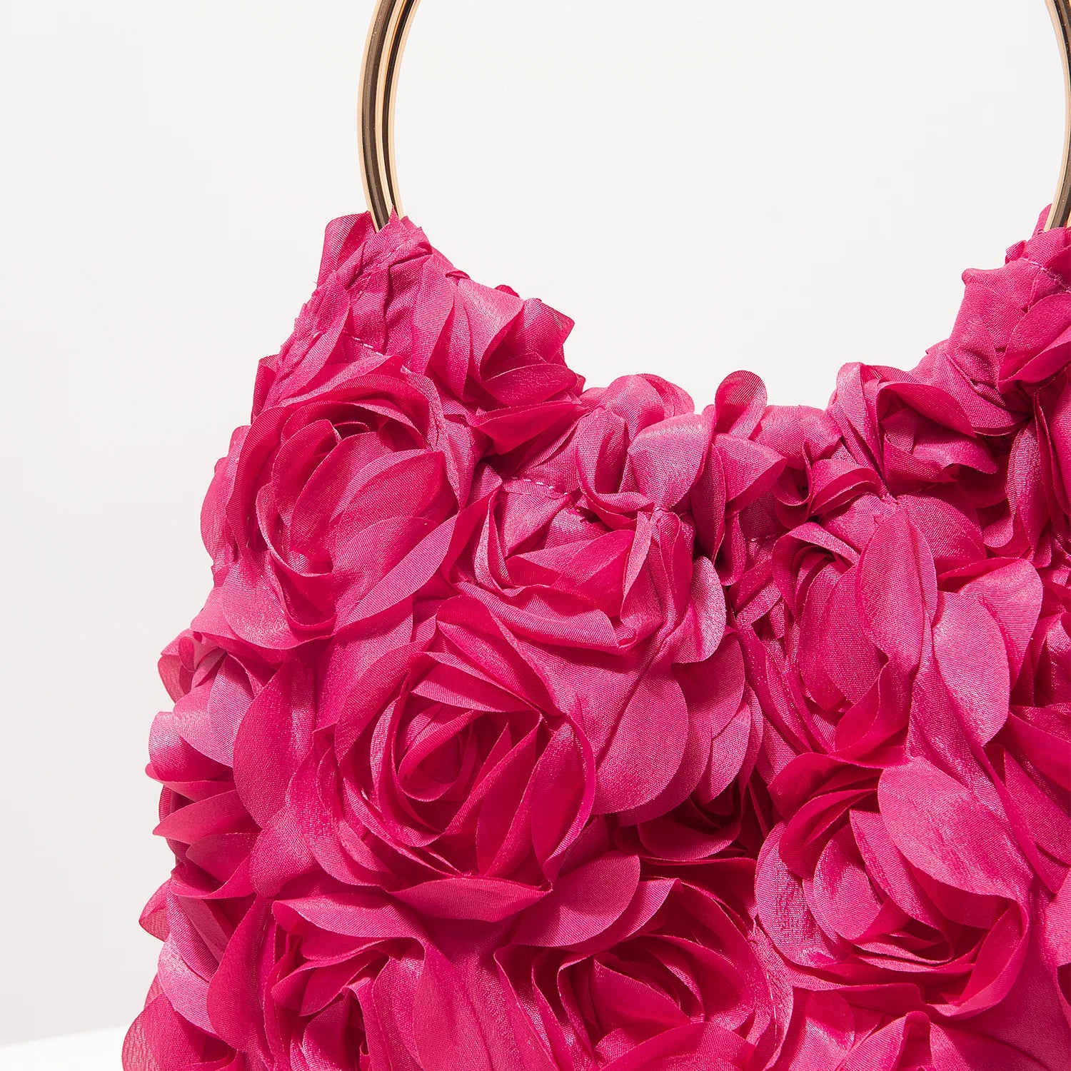 Luxury Rose Flower Tote Bags for Ladies， Prom Dresses for Women， Bag for Women Elegant， Wedding Items， Party Bag（Random Pattern）