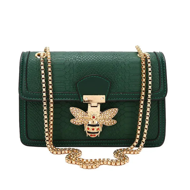 Luxury Handbags for Women Crossbody Bags Bee Lock Tote Casual Flap Purses Crocodile Print Leather Handbag Ladies Shoulder Bags