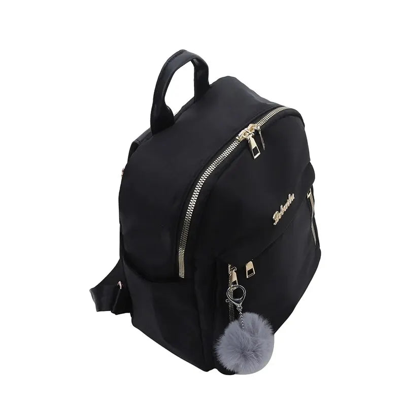 Backpacks Simple Large Capacity New Black Travel Bag For Women Solid Harajuku Student Schoolbag Backpack Unisex Bags High Street