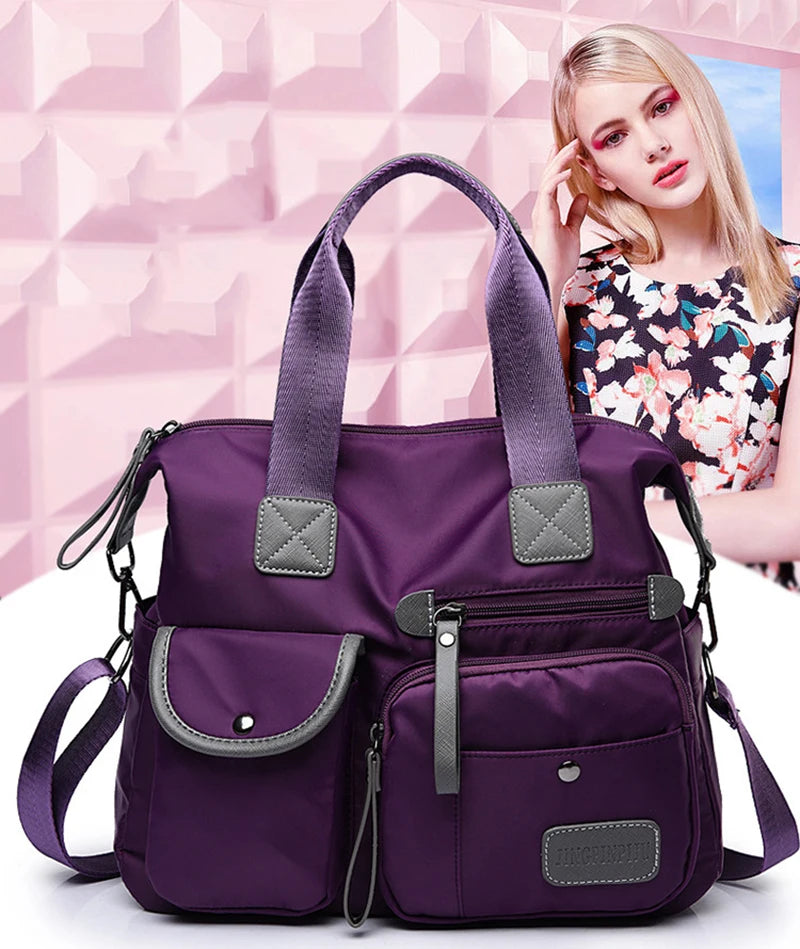 New Ladies Tote Bag Fashion Nylon Waterproof Casual Shoulder Bag Mummy Bag Large Capacity Messenger Bags