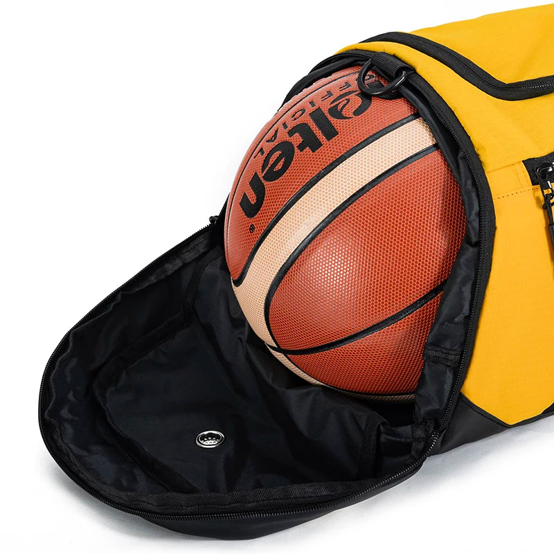 Men Sport Backpack Waterproof Gym Bags Separation Basketball Backpack Large Duffel Handbag Fitness Training Shoulder Bag Dry Wet