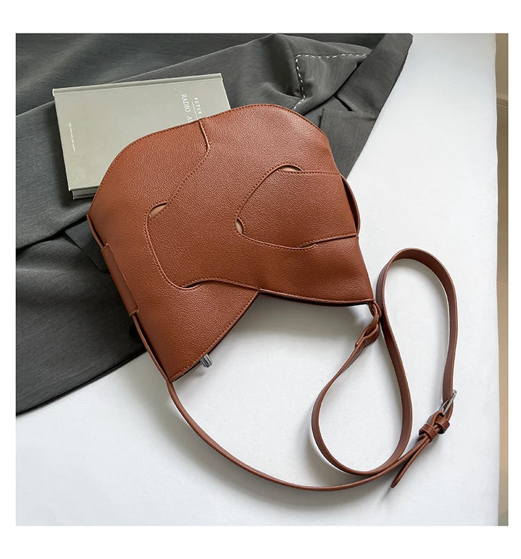 Luxury Designer Bag Fashion Women's PU Leather Shoulder Bag Minimalism Solid color Crossbody Bags for Women Ladies Handbag