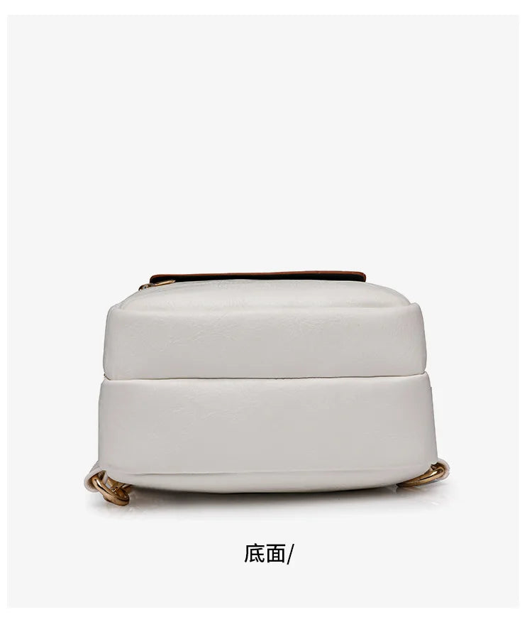 Sling Bag For Women Men Backpack Fanny Pack Crossbody Purse Chest Travel Shoulder Belt Bags Purse Handbag PU Leather Anti Theft