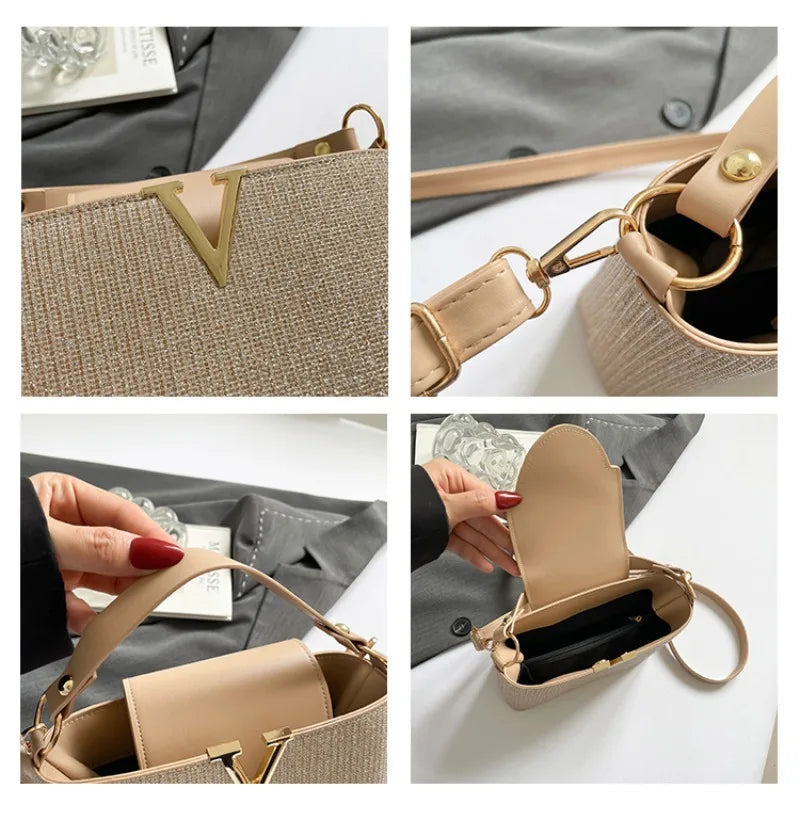 Women's Messenger Bag In High-Quality Leather Featuring Classic Elegant Design From Luxury Brand Popular Choice