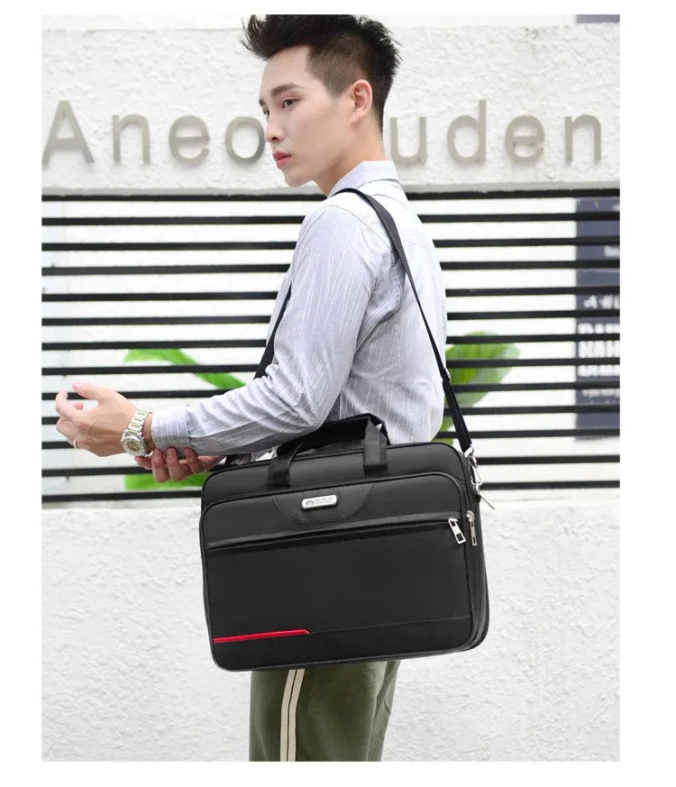 High-capacity Briefcase Business Document Information Storage Bags Weekend Travel Laptop Protection Organize Handbag Accessories