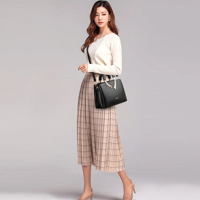 Luxury Handbags Womens Bags Designer 3 Layers Soft Leather Shoulder Crossbody Sac Ladies Large Capacity Shopping Messenger Totes