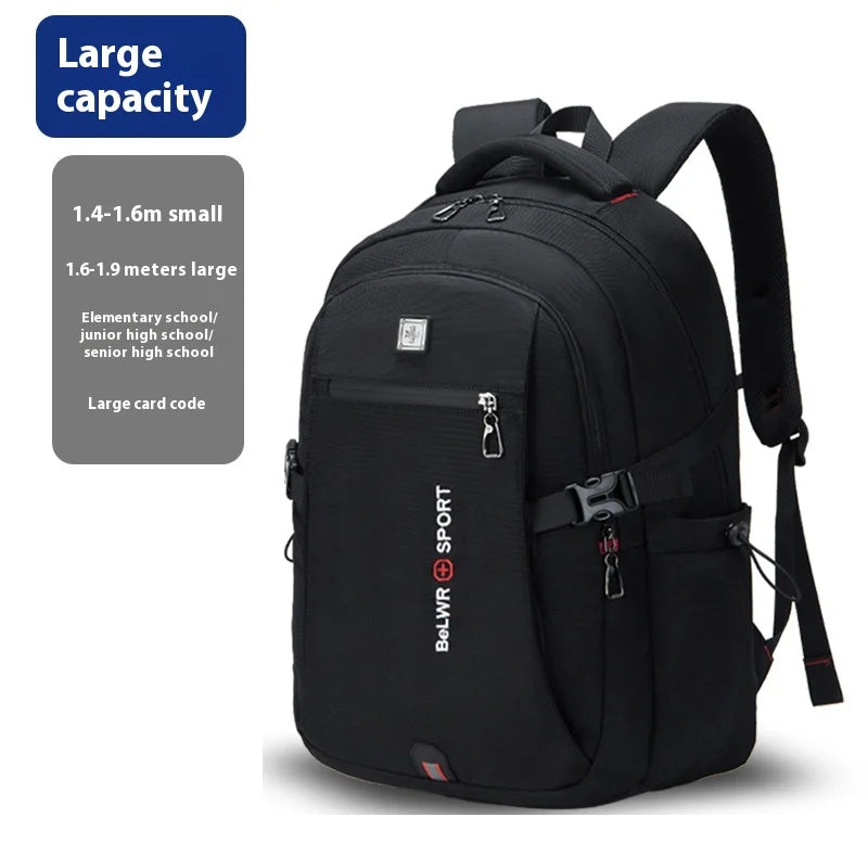 Backpack Primary School Middle School Students High School Bags Large Capacity Ultra-light Load Reduction Outdoor Travel Busines