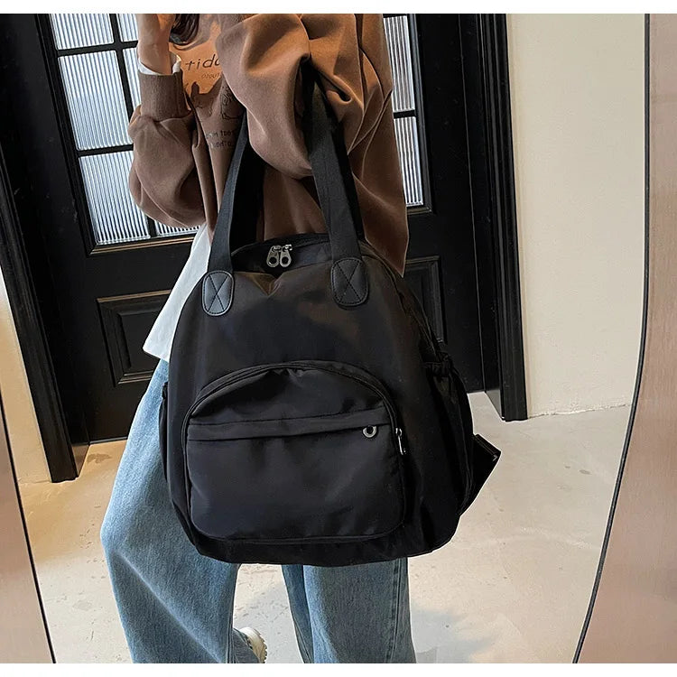 2025 New Leisure Trendy Light Luxury Handbag oulder Bag Korean Japanese Sle Multi-Use Lazy Wind Dual-Purpose Bapa