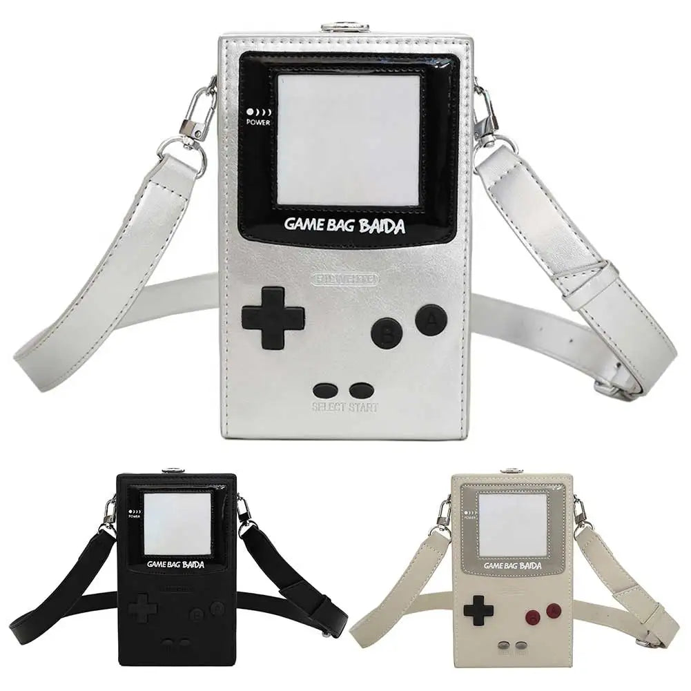 Messenger Bag for Women Game Console Shape Small Purse PU Leather Adjustable Strap Hobo Bag for Work Travel