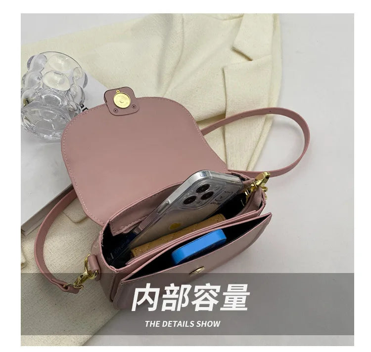 Luxury Women's Multi-functional Small Messenger Bag,high-end Texture Fashionable Square Handbag Trendy Handheld and One Shoulder