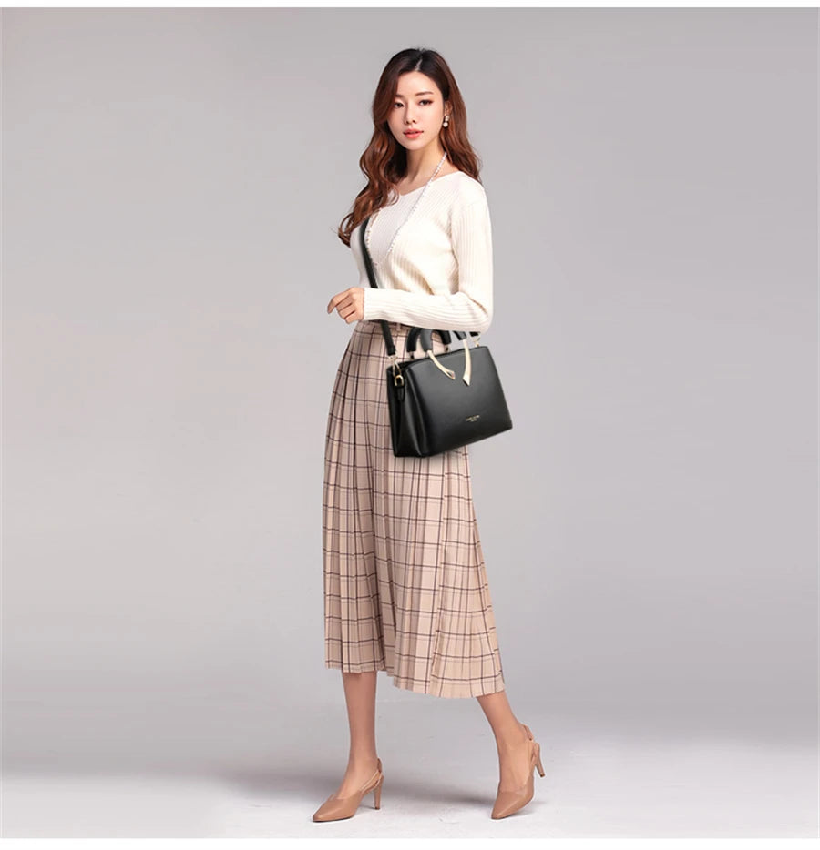 Luxury 3 Layers Handbag Women Bags Designer Vintage Ladies Shoulder Crossbody Bags 2025 Bolsa Feminina Messenger Casual Tote Sac