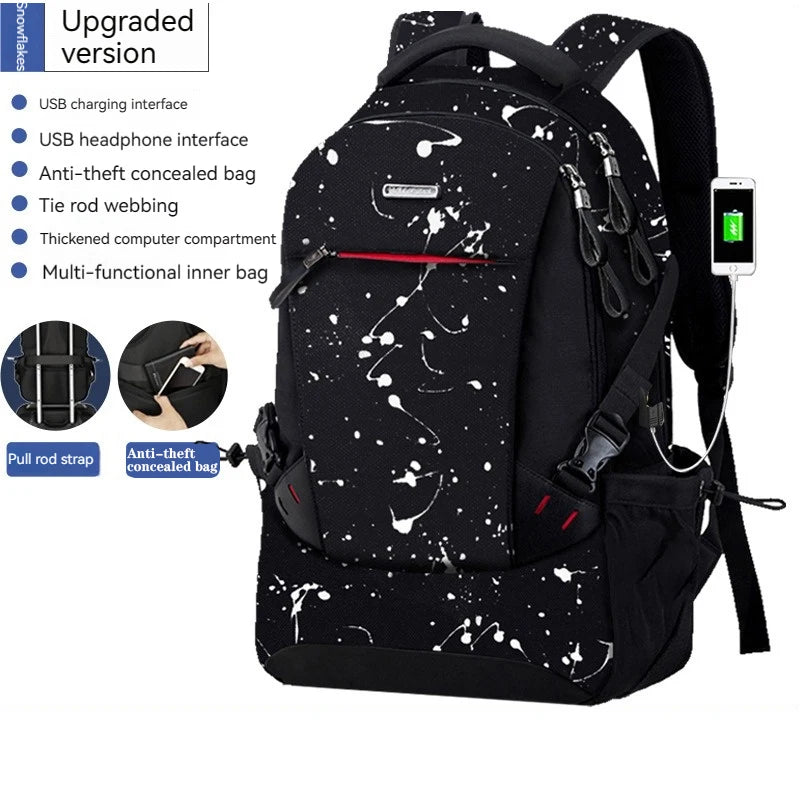 Backpack Primary School Middle School Students High School Bags Large Capacity Ultra-light Load Reduction Outdoor Travel Busines