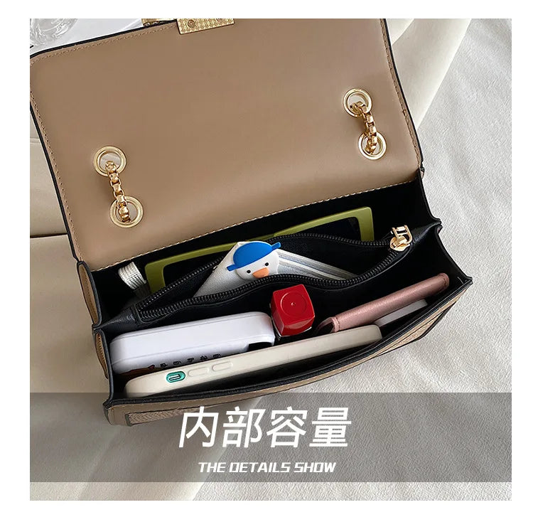 Luxury Handbags for Women Crossbody Bags Bee Lock Tote Casual Flap Purses Crocodile Print Leather Handbag Ladies Shoulder Bags
