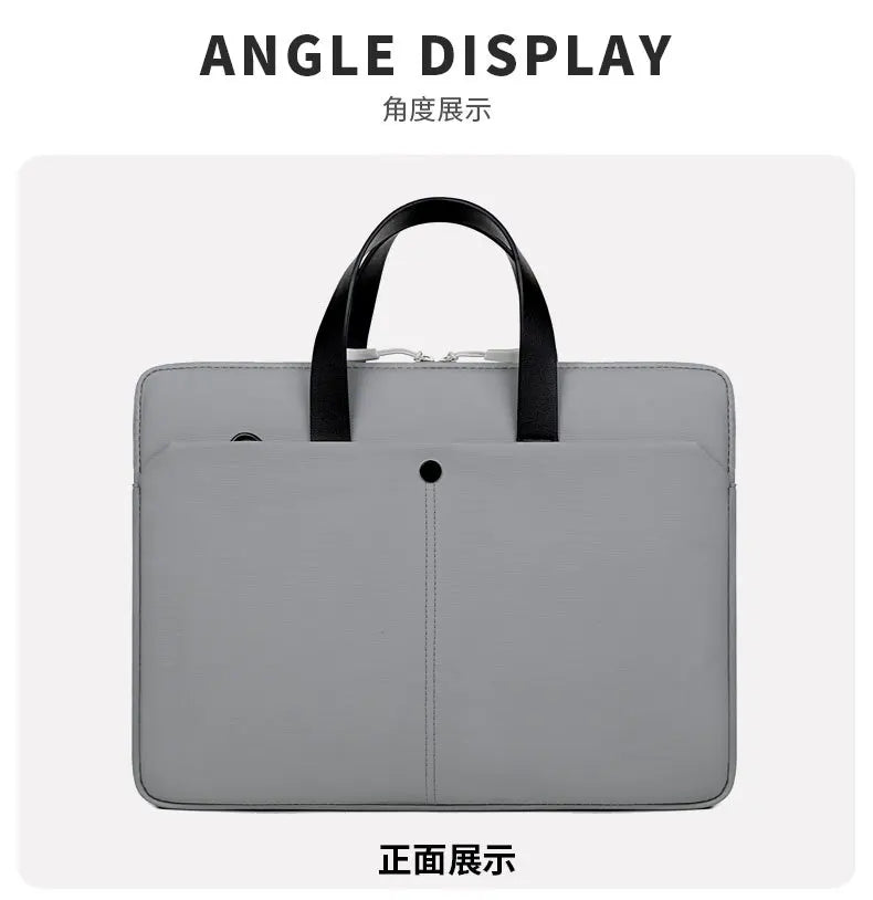 Commuting Laptop Bag, 14 Inch And 15 Inch Waterproof Crossbody Bag, Hand-held Briefcase, File Bag, Conference Materials Bag