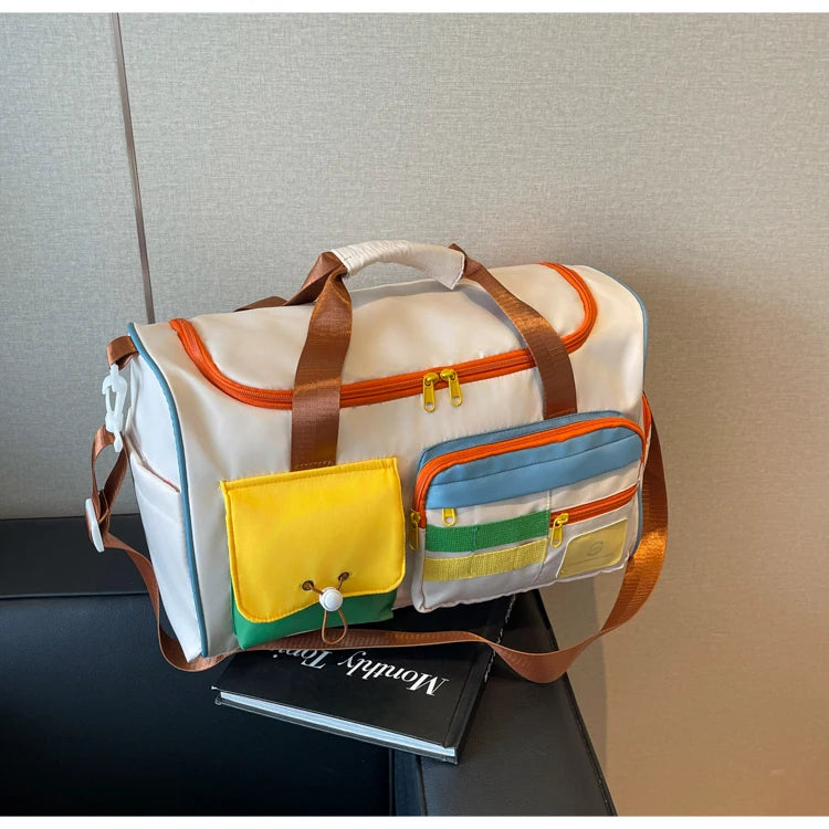 Travel Bag, Duffel Bag Cosmetics Bag, Professional Fitness Bag, Yoga Swimming Training Backpack, Satchel Shoulder Crossbody Tote Bag, Suitable for Men and Women