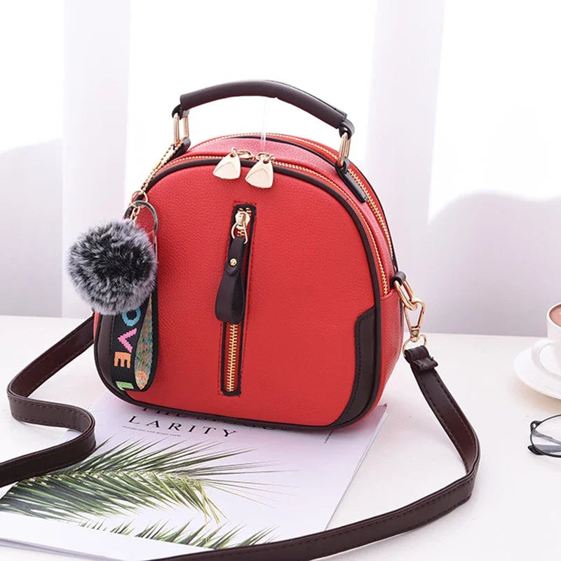 Luxury Handbags Women Bags Designer PU Leather Solid Color Messenger Bag Fashion Shoulder Crossbody Bags Girls Tassen Tote