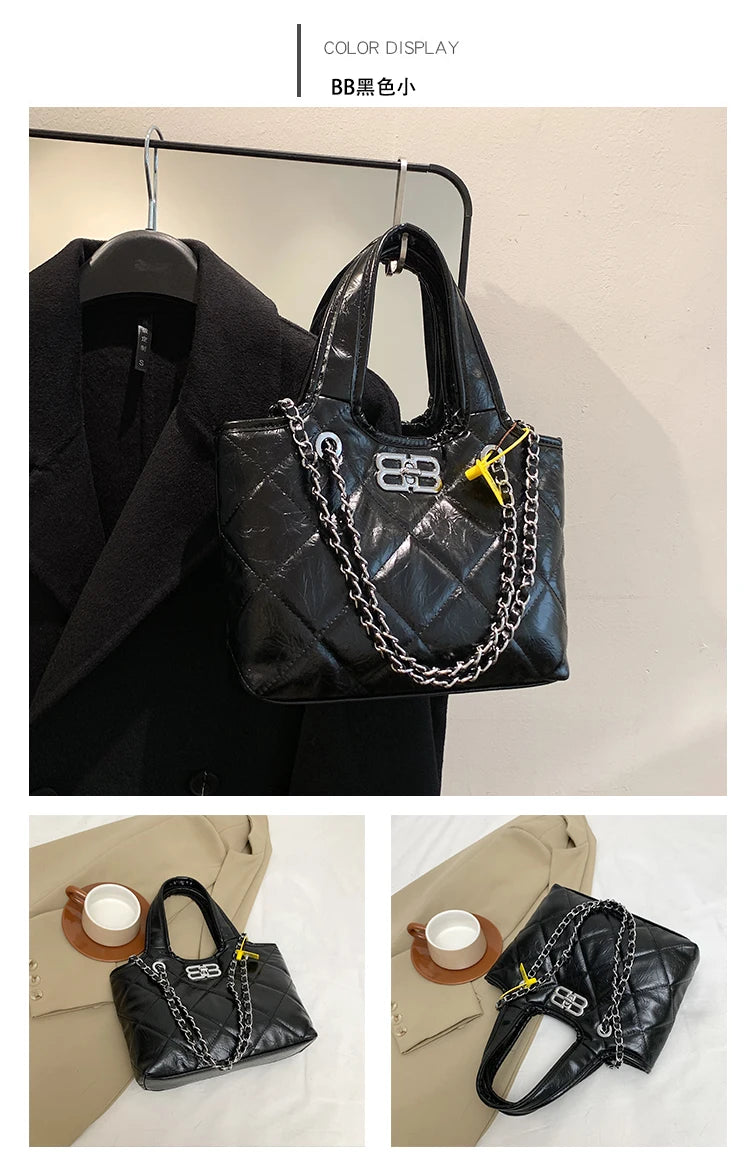 Luxury Brand Popular Classic Handbags For Ladies, Leather Tote Bags With Crossbody, Elegant Women's Fashion