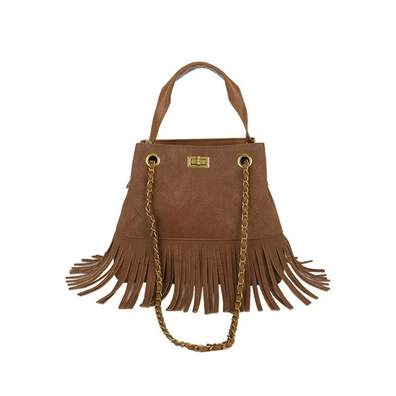 High-End Women's Shoulder Bag Made Of Premium Leather With Trendy Design And Paris Vintage Style