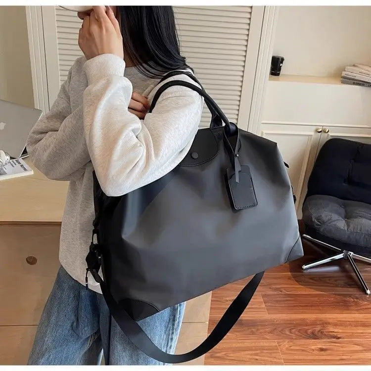 Women's Yoga Fitness Bag Short Trip Travel Bag Waterproof Soft Large Capacity