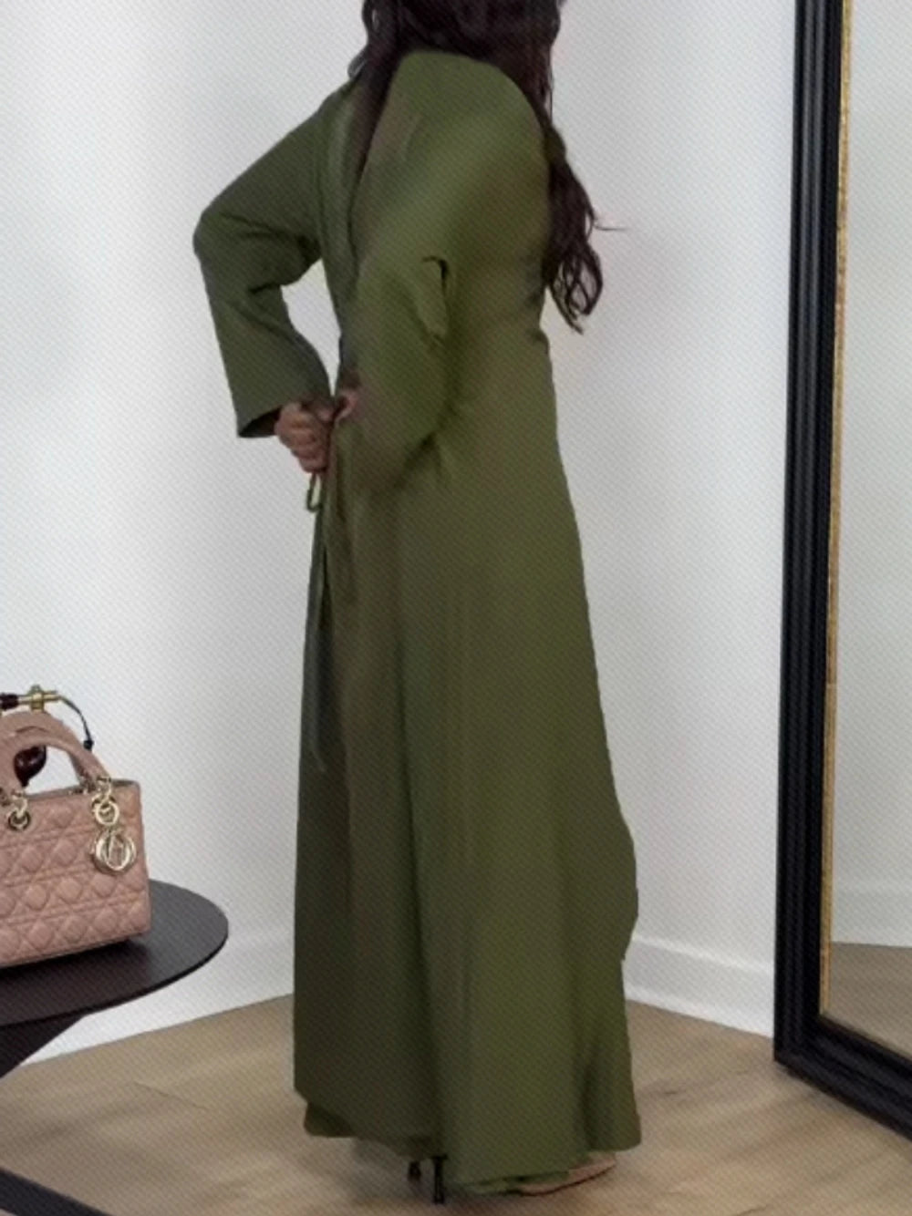 Muslim O Neck Kaftan Satin Evening Dress Simple 2-pieces Robe Modest Abaya Women Caftan New Arrival Formal Party Buttons Gown