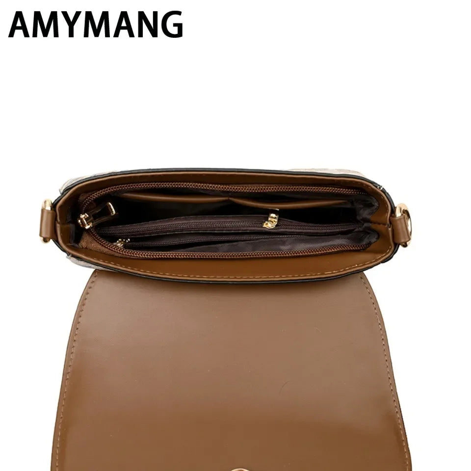 Luxury Designer Trend Embroidered Women's Shoulder Bag High Quality Soft Leather Women Crossbody Bags Female Handbag Sac A Main