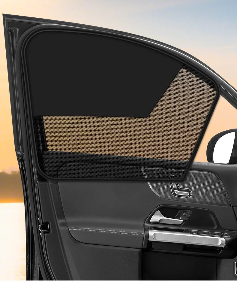 Magnetic Car Sun Shade Anti-UV Front/Rear Window Sunshield Shadow Mesh Glass Shading Curtain Auto Interior Car Privacy Shield