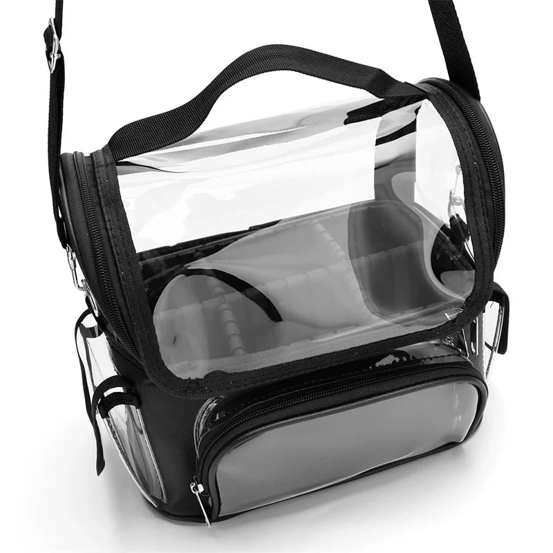 Cosmetic Makeup Tools Bag Large Capacity Makeup Brush Holder Travel Makeup Artist Bag Waterproof Cosmetic Organizer with Divider